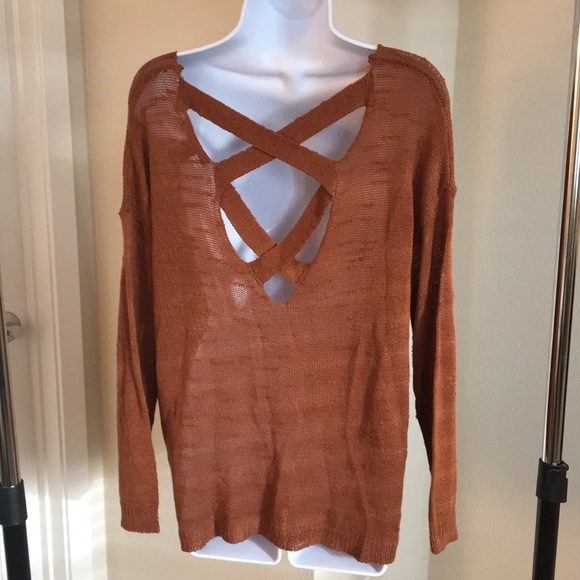 Sweaters - Beautiful Lightweight, criss-cross back sweater